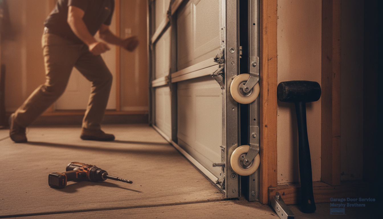 Garage Door Track Adjustment & Repair